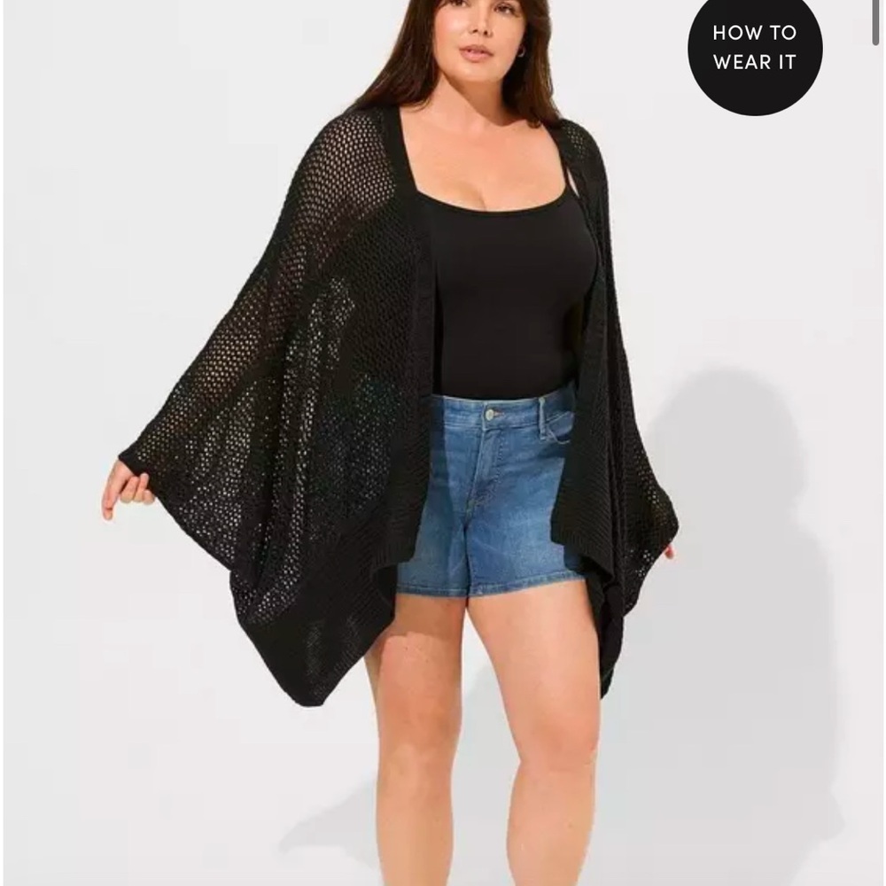 Torrid, like new dolman knit ruana